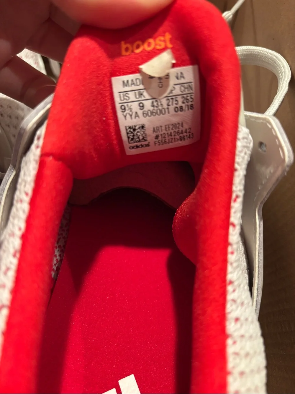 adidas Ultraboost Tuan Yuan  - White with Red Interior